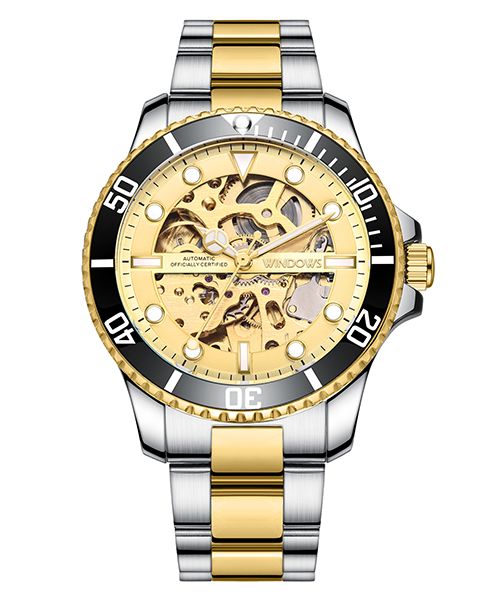 廠家直供間金鏤空機(jī)械手表批發(fā)貨源